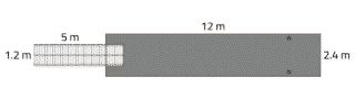 Betongponton MD 2,4x12m med landgång